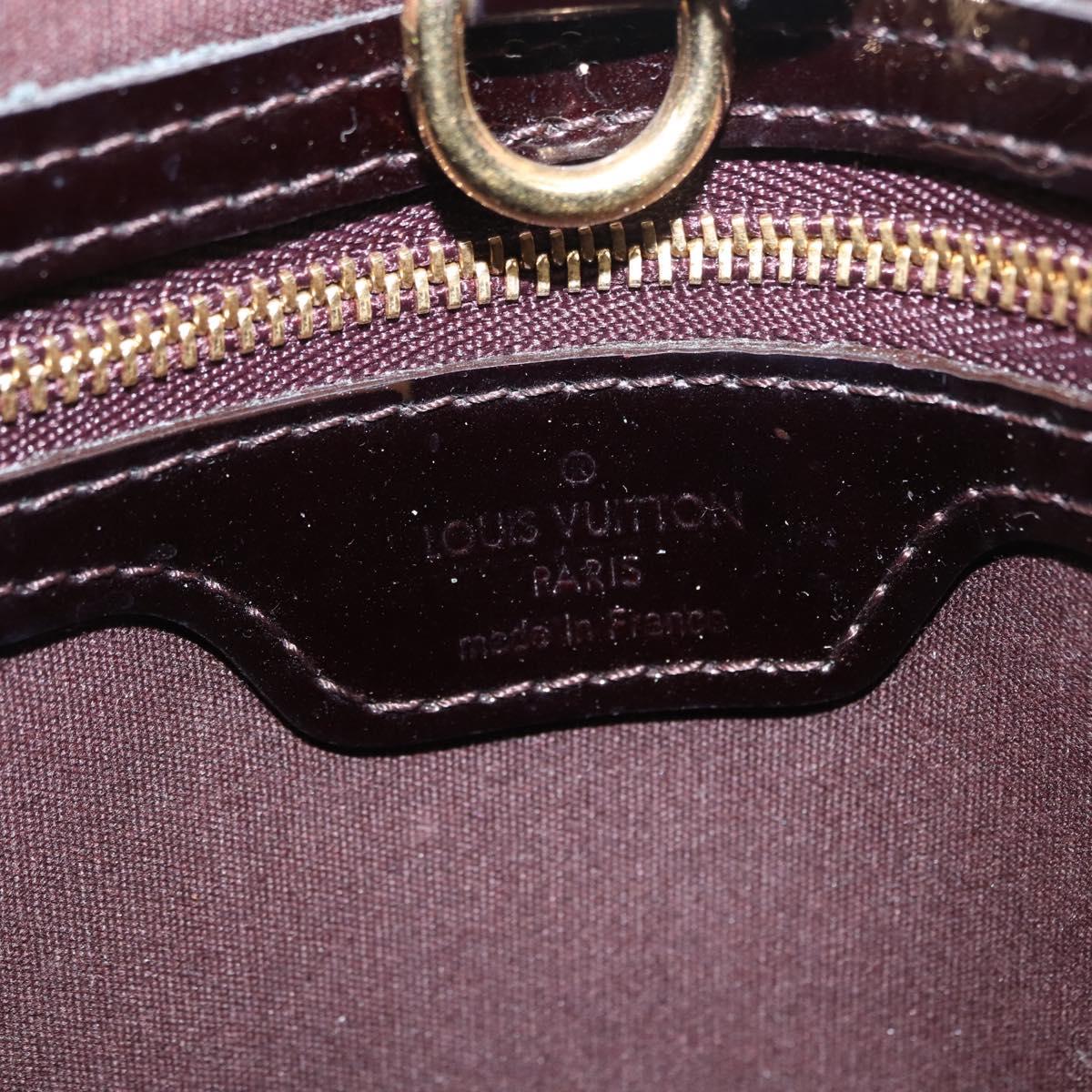 LOUIS VUITTON Monogram Vernis Wilshire PM Hand Bag Amarante M93641 Auth 166562