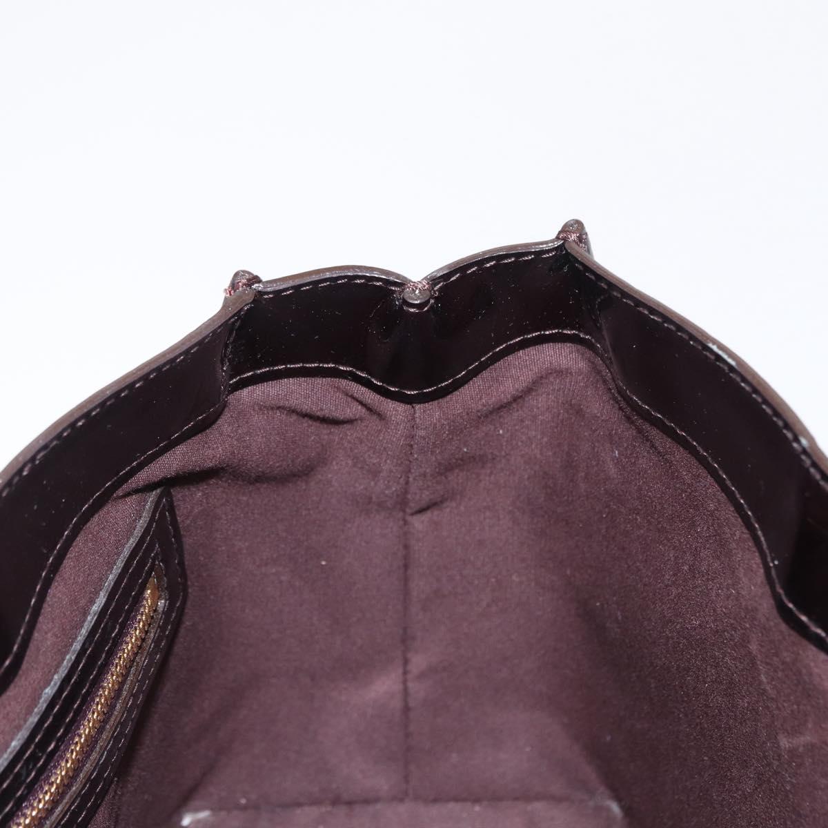 LOUIS VUITTON Monogram Vernis Wilshire PM Hand Bag Amarante M93641 Auth 166562