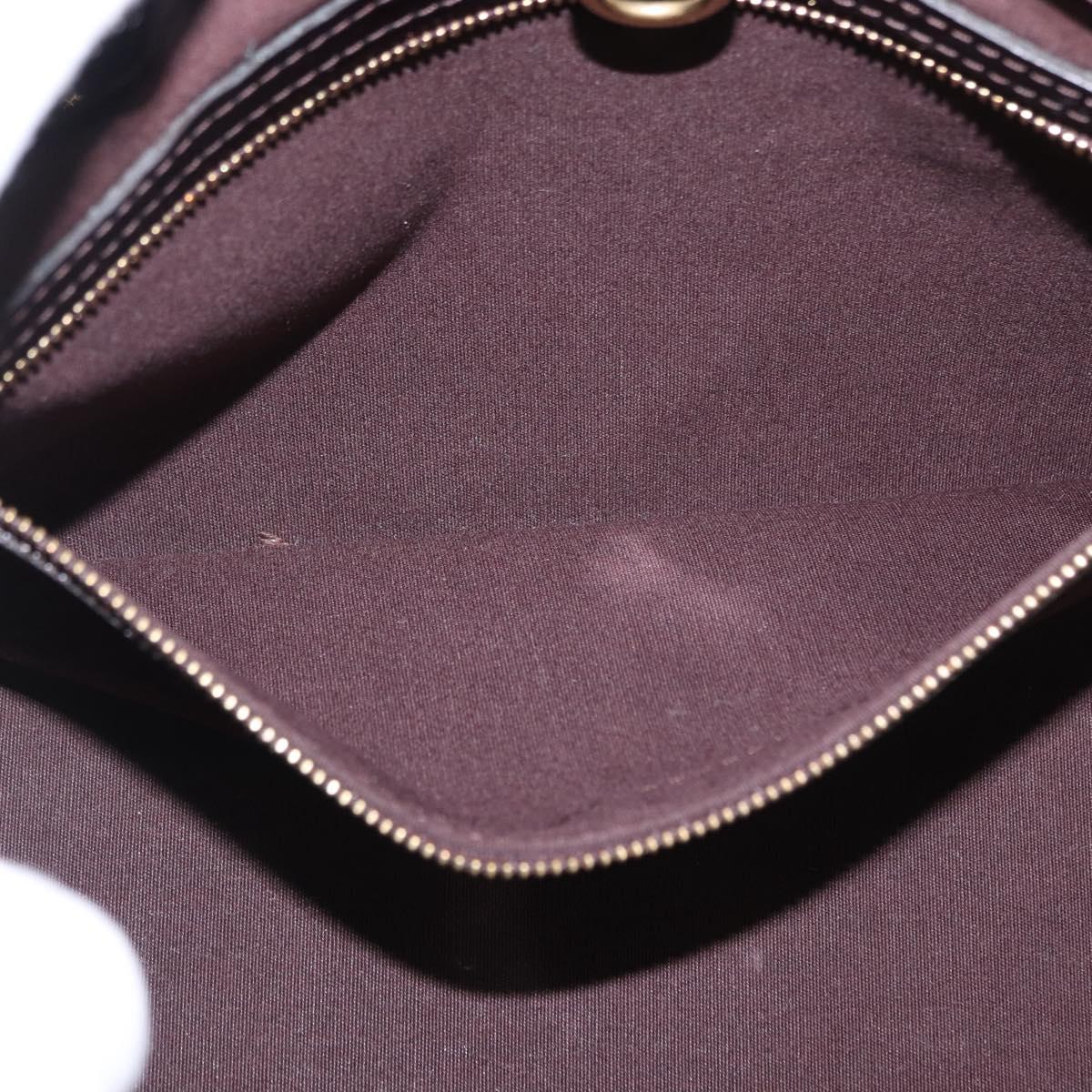 LOUIS VUITTON Monogram Vernis Wilshire PM Hand Bag Amarante M93641 Auth 166562