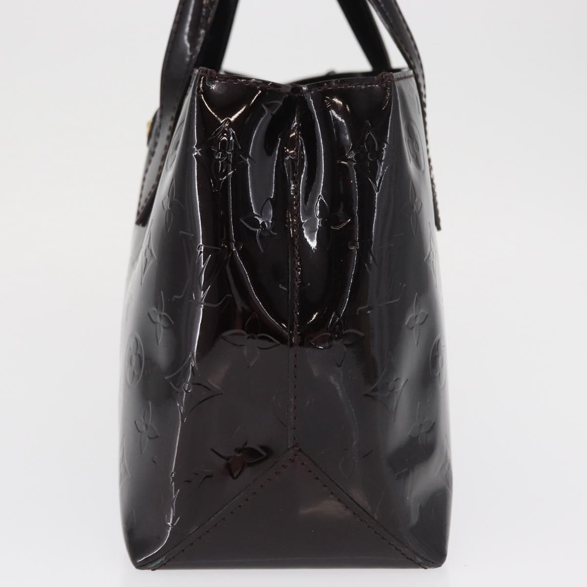 LOUIS VUITTON Monogram Vernis Wilshire PM Hand Bag Amarante M93641 Auth 166562