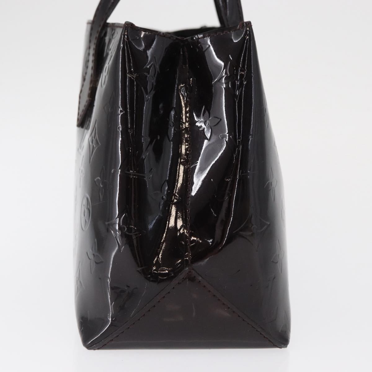 LOUIS VUITTON Monogram Vernis Wilshire PM Hand Bag Amarante M93641 Auth 166562