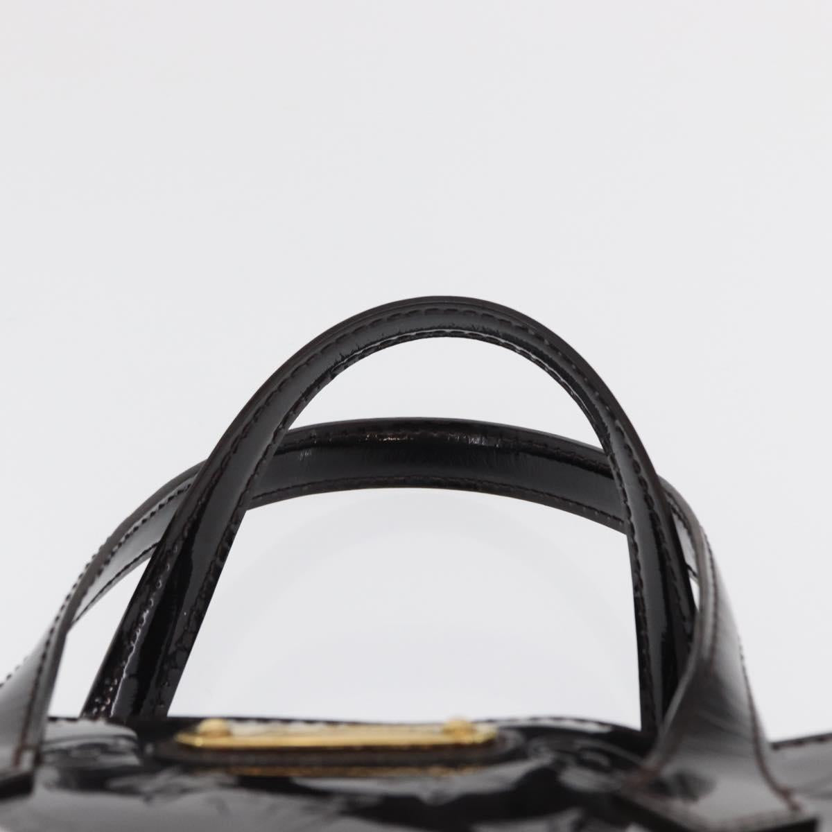 LOUIS VUITTON Monogram Vernis Wilshire PM Hand Bag Amarante M93641 Auth 166562