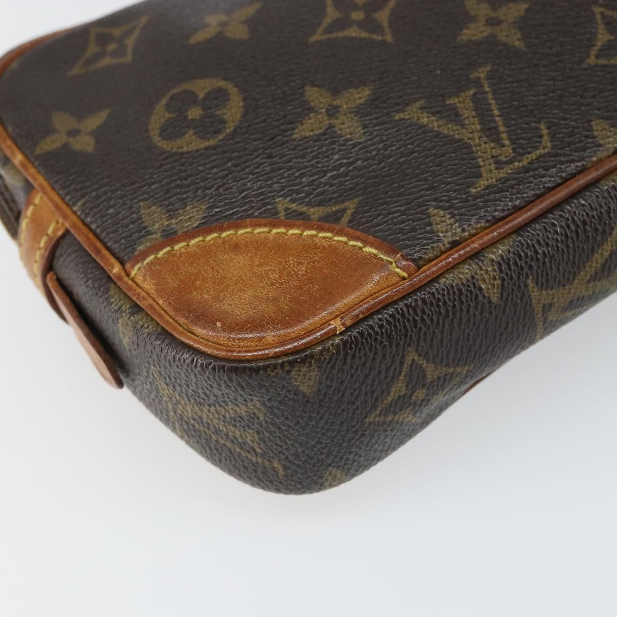 LOUIS VUITTON Monogram Marly Dragonne PM Clutch Bag M51827 LV Auth 166581