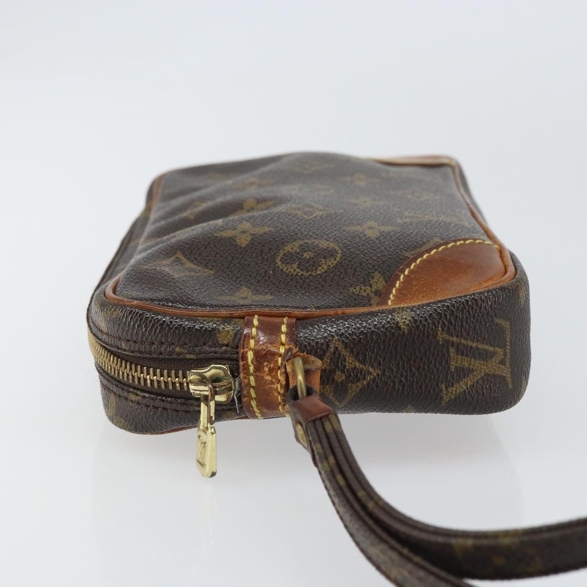 LOUIS VUITTON Monogram Marly Dragonne PM Clutch Bag M51827 LV Auth 166581