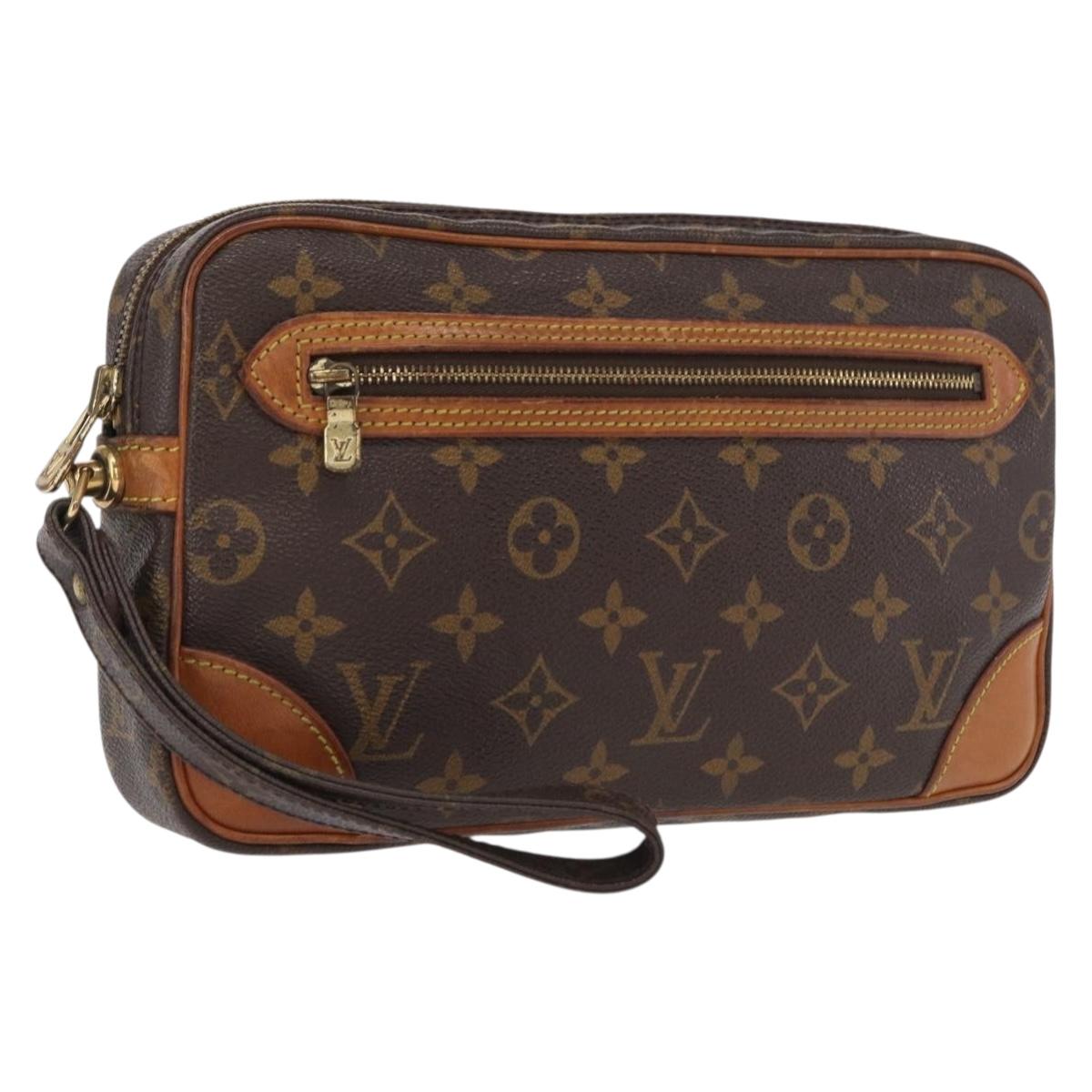 LOUIS VUITTON Monogram Marly Dragonne GM Clutch Bag M51825 LV Auth 166583