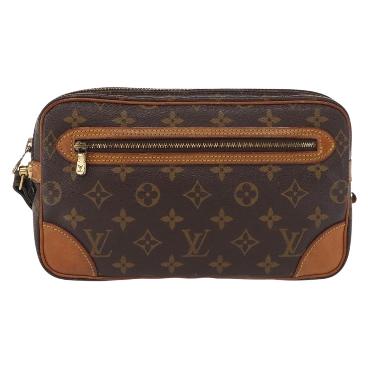 LOUIS VUITTON Monogram Marly Dragonne GM Clutch Bag M51825 LV Auth 166583
