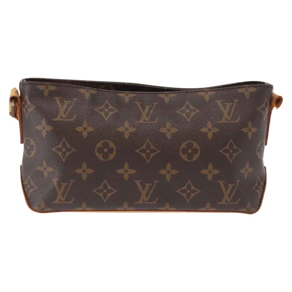 LOUIS VUITTON Monogram Trotteur Shoulder Bag M51240 LV Auth 166586