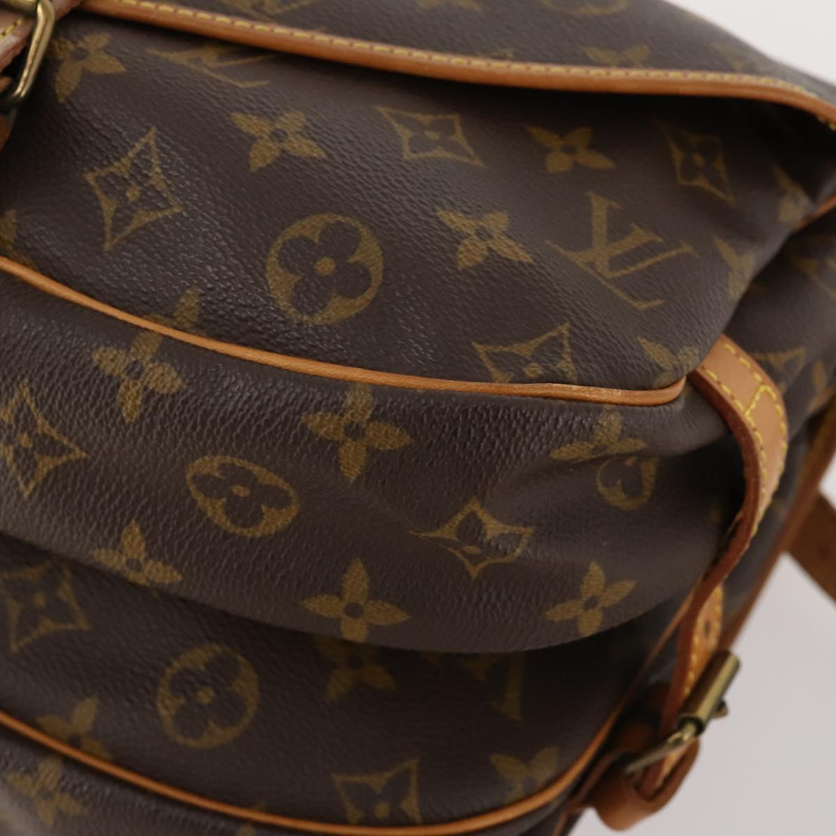 LOUIS VUITTON Monogram Saumur 30 Shoulder Bag M42256 LV Auth 166593