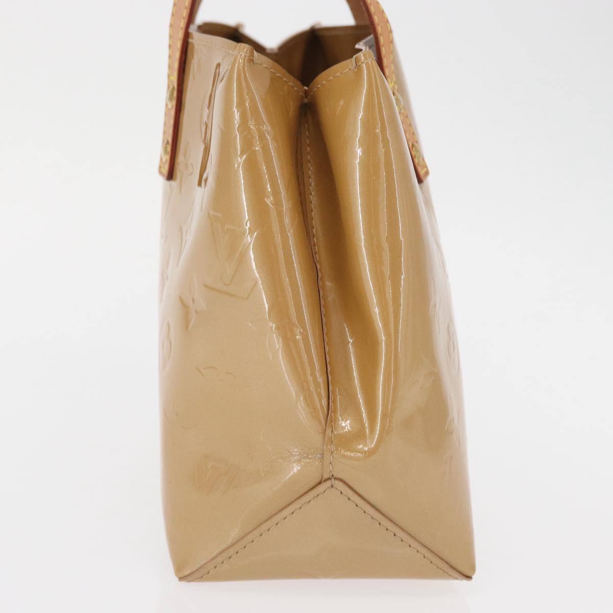 LOUIS VUITTON Monogram Vernis Reade PM Hand Bag Noisette M91334 LV Auth 166612