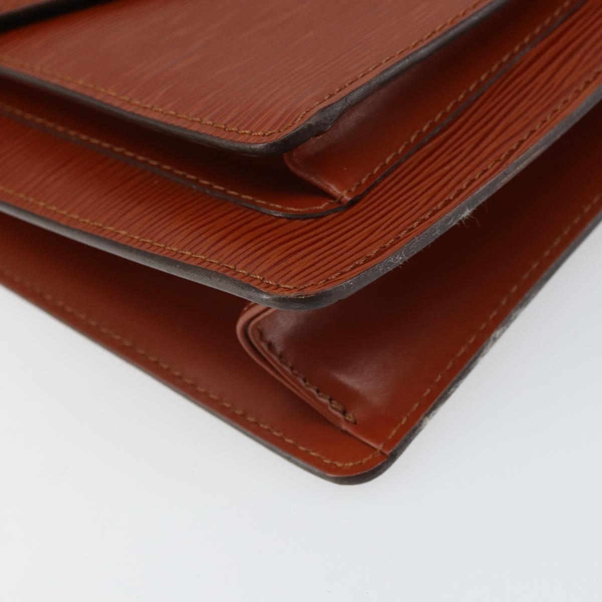 LOUIS VUITTON Epi Monceau 28 Hand Bag Brown M52123 LV Auth 166616