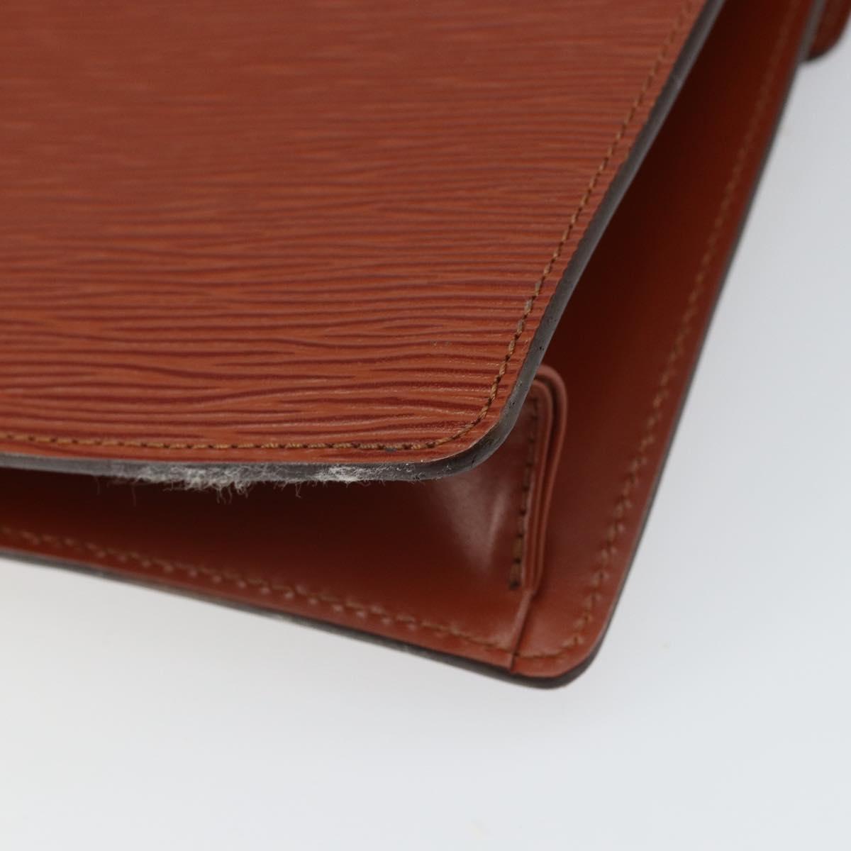 LOUIS VUITTON Epi Monceau 28 Hand Bag Brown M52123 LV Auth 166616