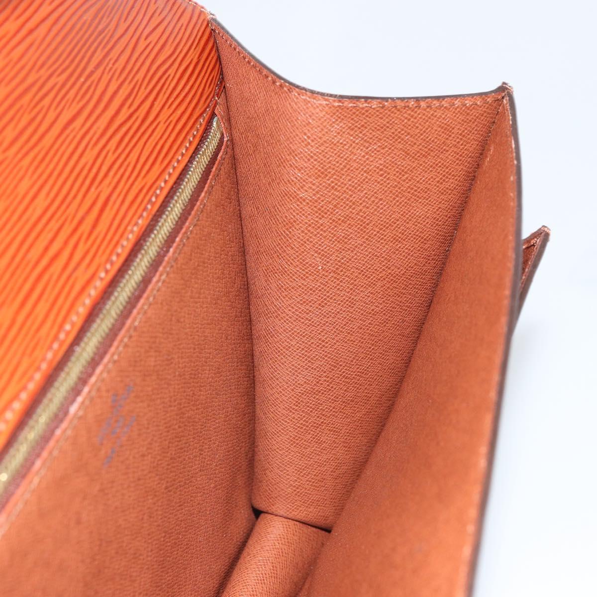 LOUIS VUITTON Epi Monceau 28 Hand Bag Brown M52123 LV Auth 166616