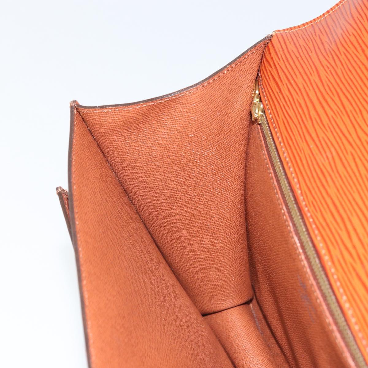 LOUIS VUITTON Epi Monceau 28 Hand Bag Brown M52123 LV Auth 166616