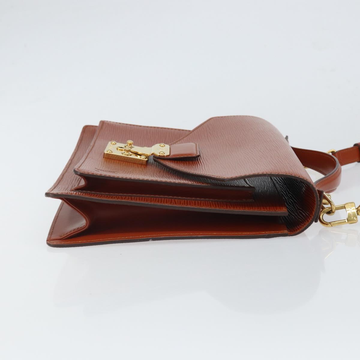 LOUIS VUITTON Epi Monceau 28 Hand Bag Brown M52123 LV Auth 166616