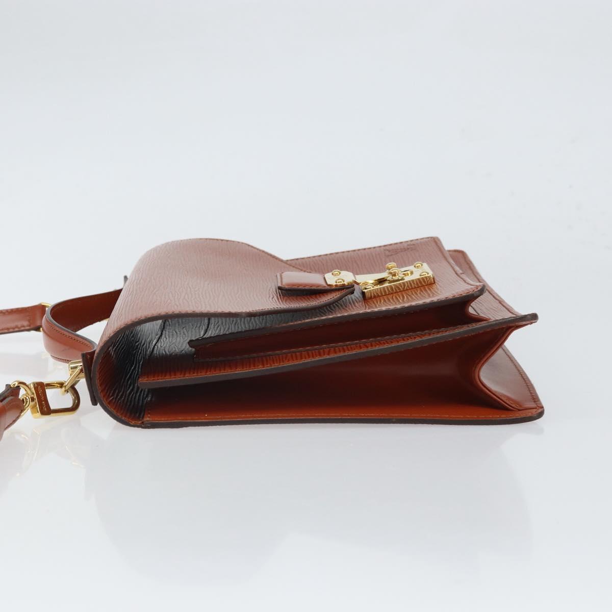 LOUIS VUITTON Epi Monceau 28 Hand Bag Brown M52123 LV Auth 166616