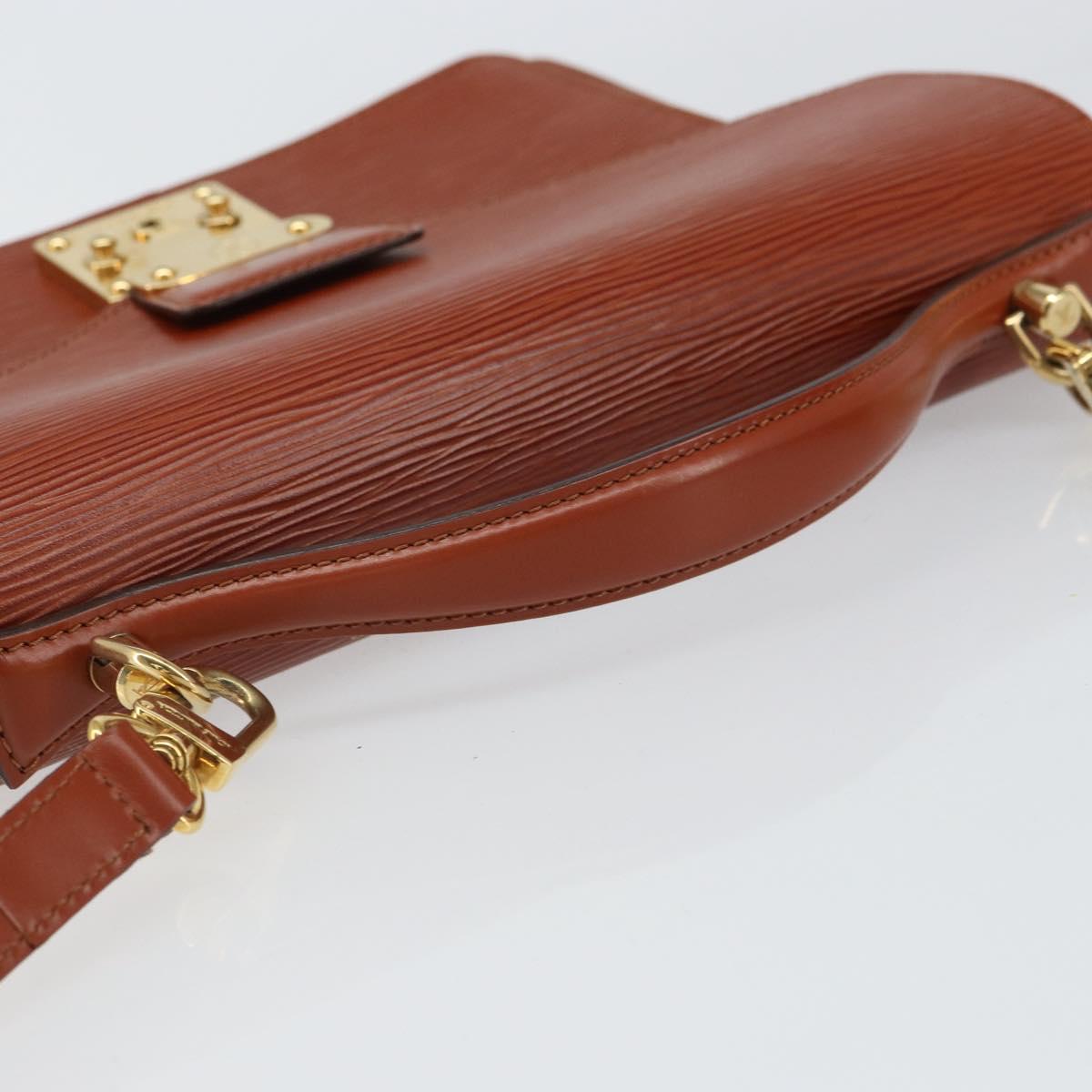 LOUIS VUITTON Epi Monceau 28 Hand Bag Brown M52123 LV Auth 166616