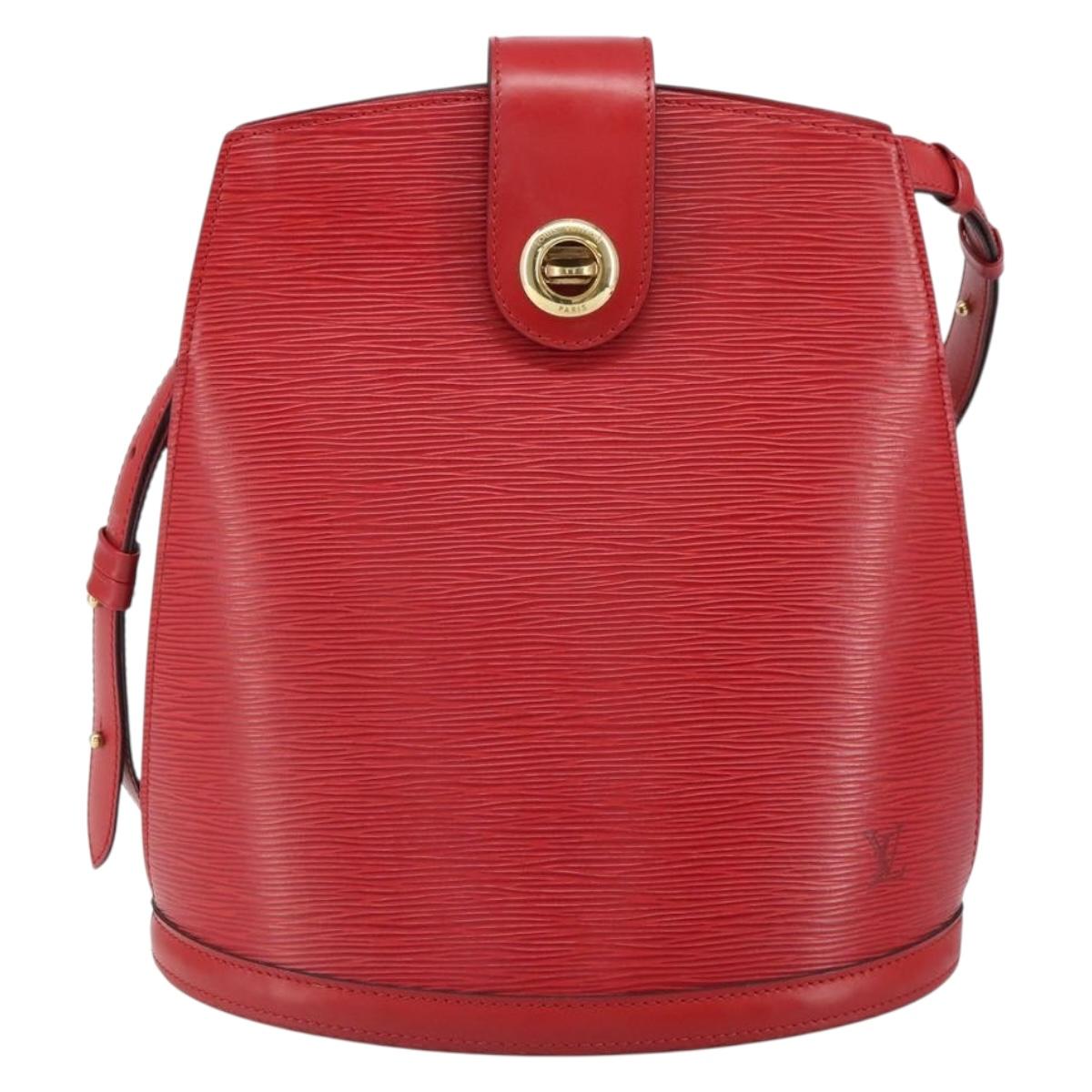 LOUIS VUITTON Epi Cluny Shoulder Bag Red M52257 LV Auth 166617