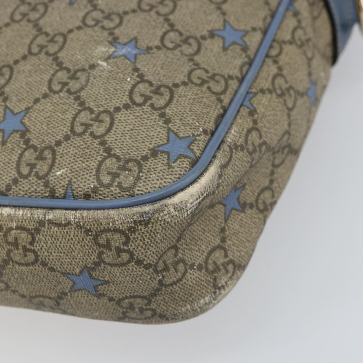 GUCCI GG Supreme Business Bag PVC Beige Gold 208463 Auth 166629