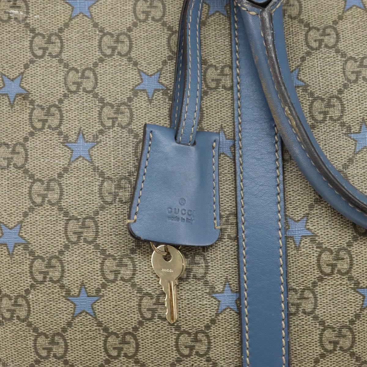 GUCCI GG Supreme Business Bag PVC Beige Gold 208463 Auth 166629