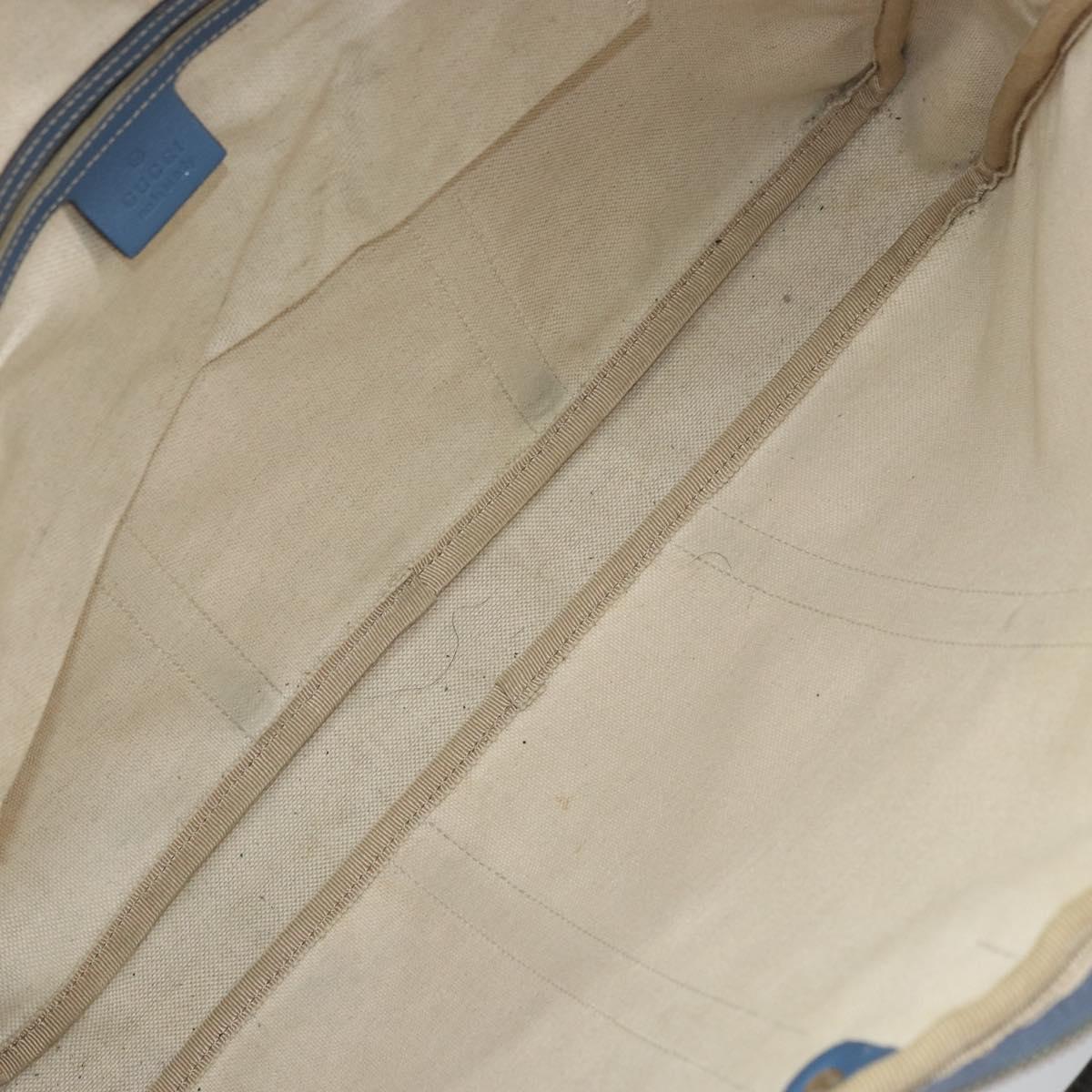 GUCCI GG Supreme Business Bag PVC Beige Gold 208463 Auth 166629