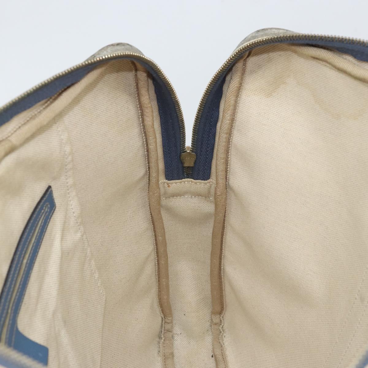 GUCCI GG Supreme Business Bag PVC Beige Gold 208463 Auth 166629