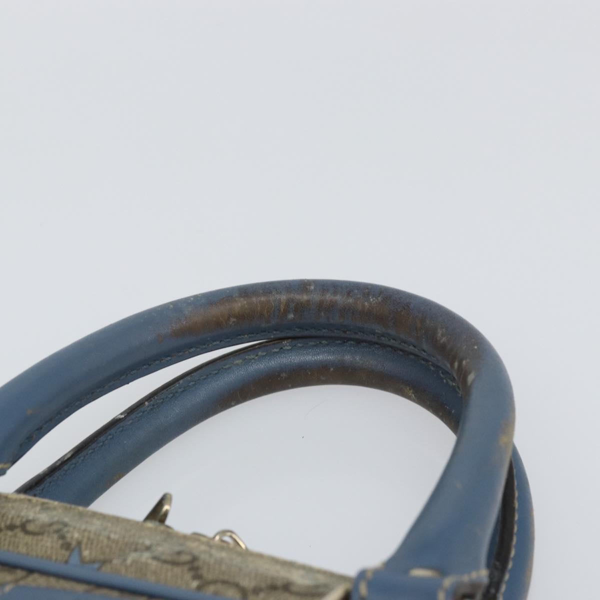 GUCCI GG Supreme Business Bag PVC Beige Gold 208463 Auth 166629