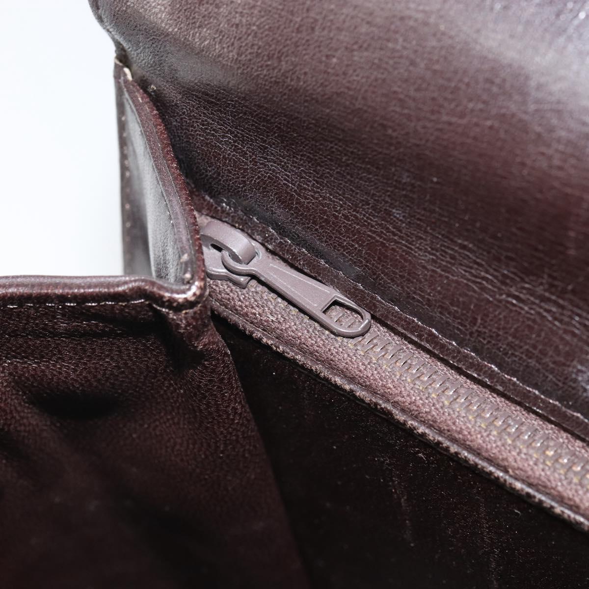 CELINE C Sulky Shoulder Bag Canvas Beige Gold Auth 166644