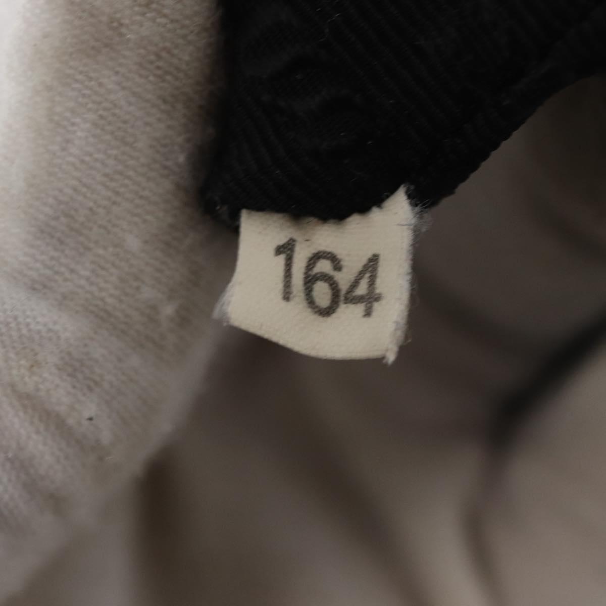 PRADA Shoulder Bag Nylon Black Silver Auth 166684