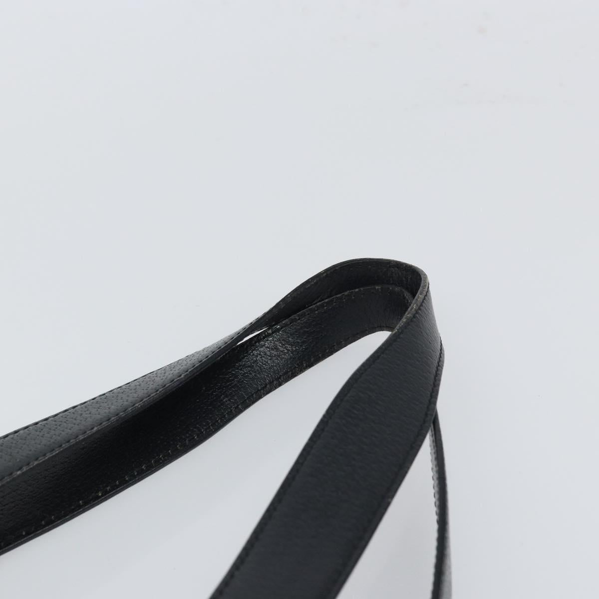 BVLGARI Logo Mania Tote Bag Canvas Black Silver Auth 166723