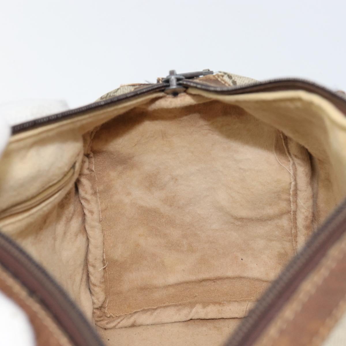 GUCCI GG Supreme Web Sherry Line Bag PVC Beige Red 012 3841 58 Auth 166727