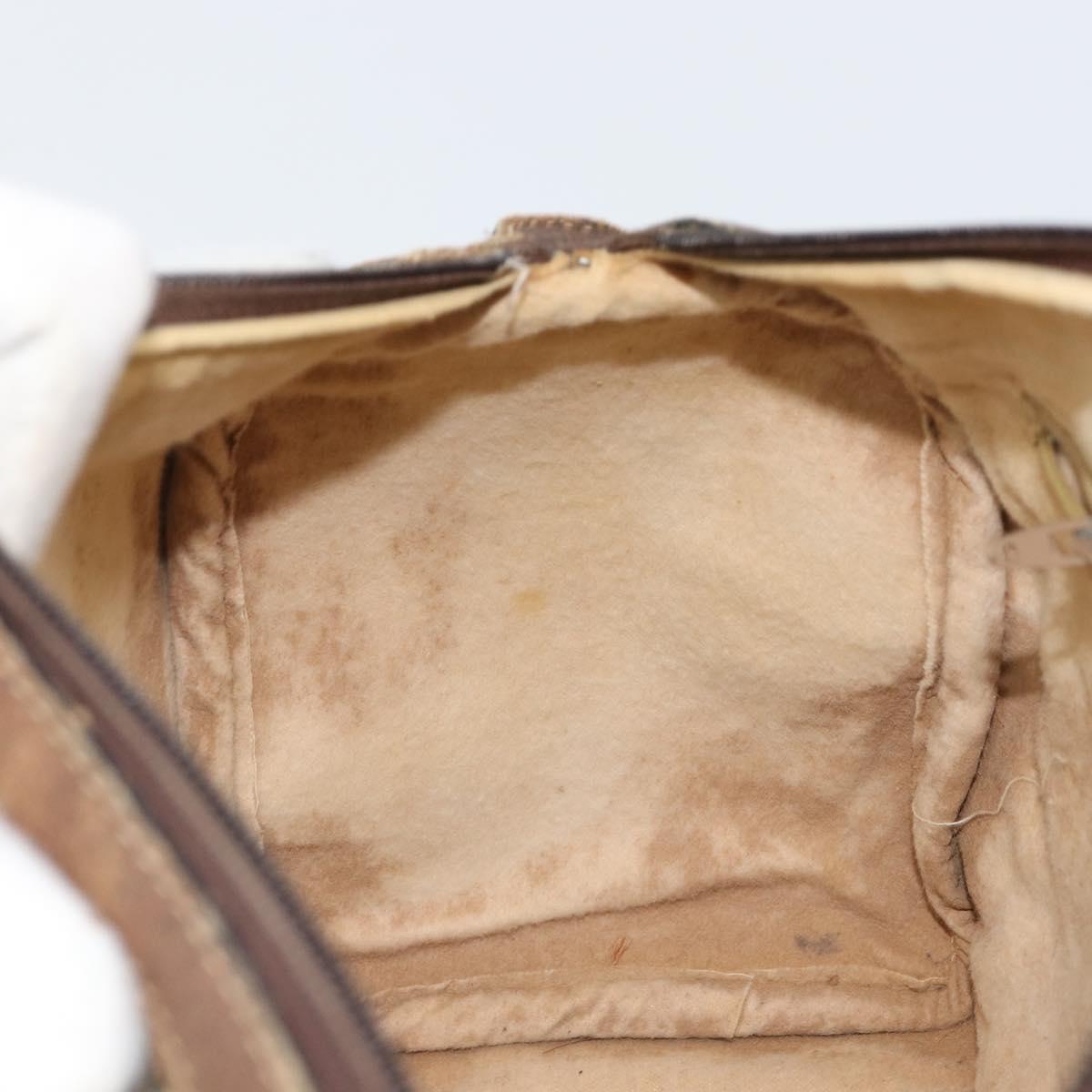 GUCCI GG Supreme Web Sherry Line Bag PVC Beige Red 012 3841 58 Auth 166727