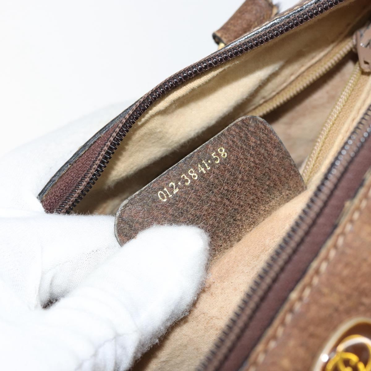 GUCCI GG Supreme Web Sherry Line Bag PVC Beige Red 012 3841 58 Auth 166727