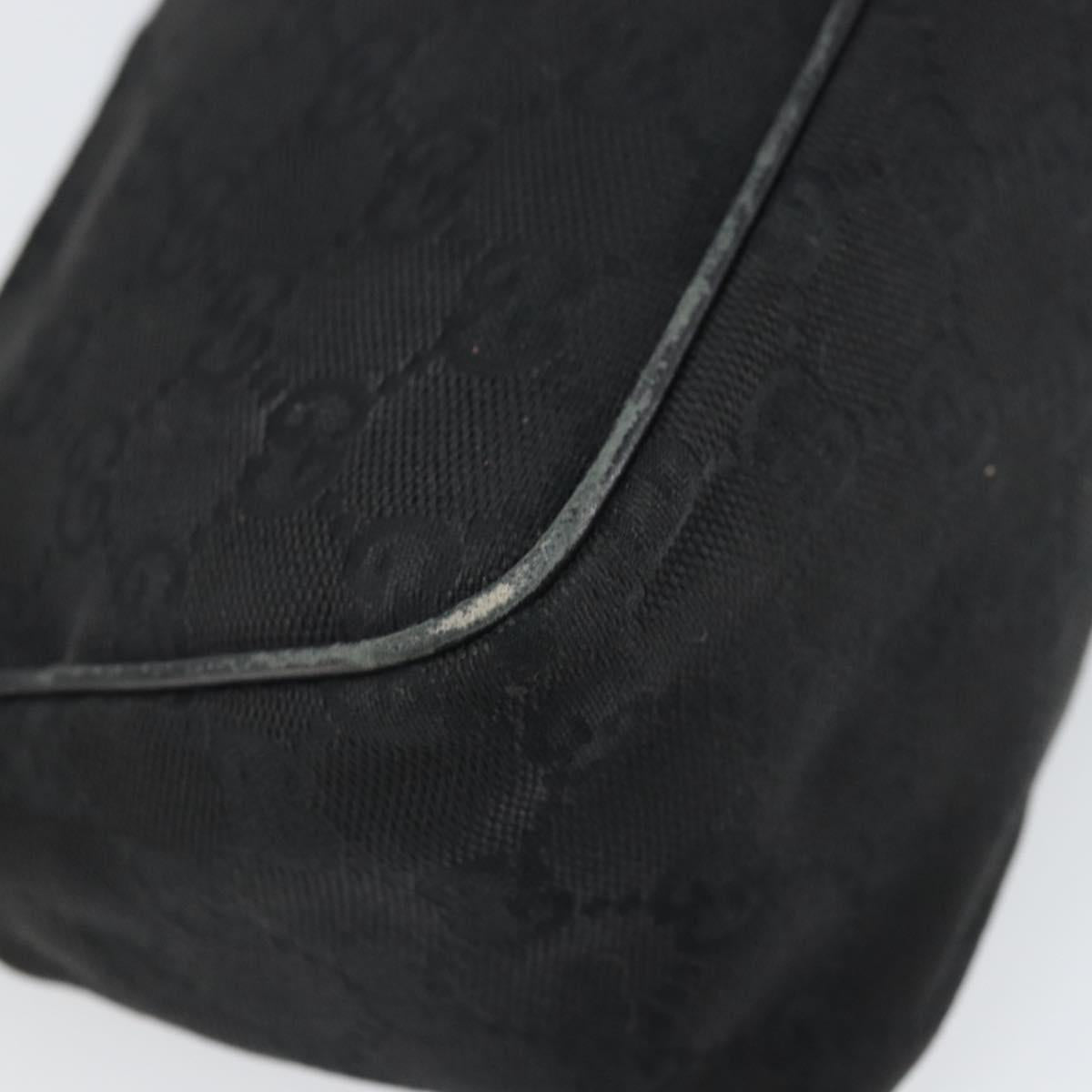 GUCCI GG Canvas Hand Bag Black 106644 Auth 166729