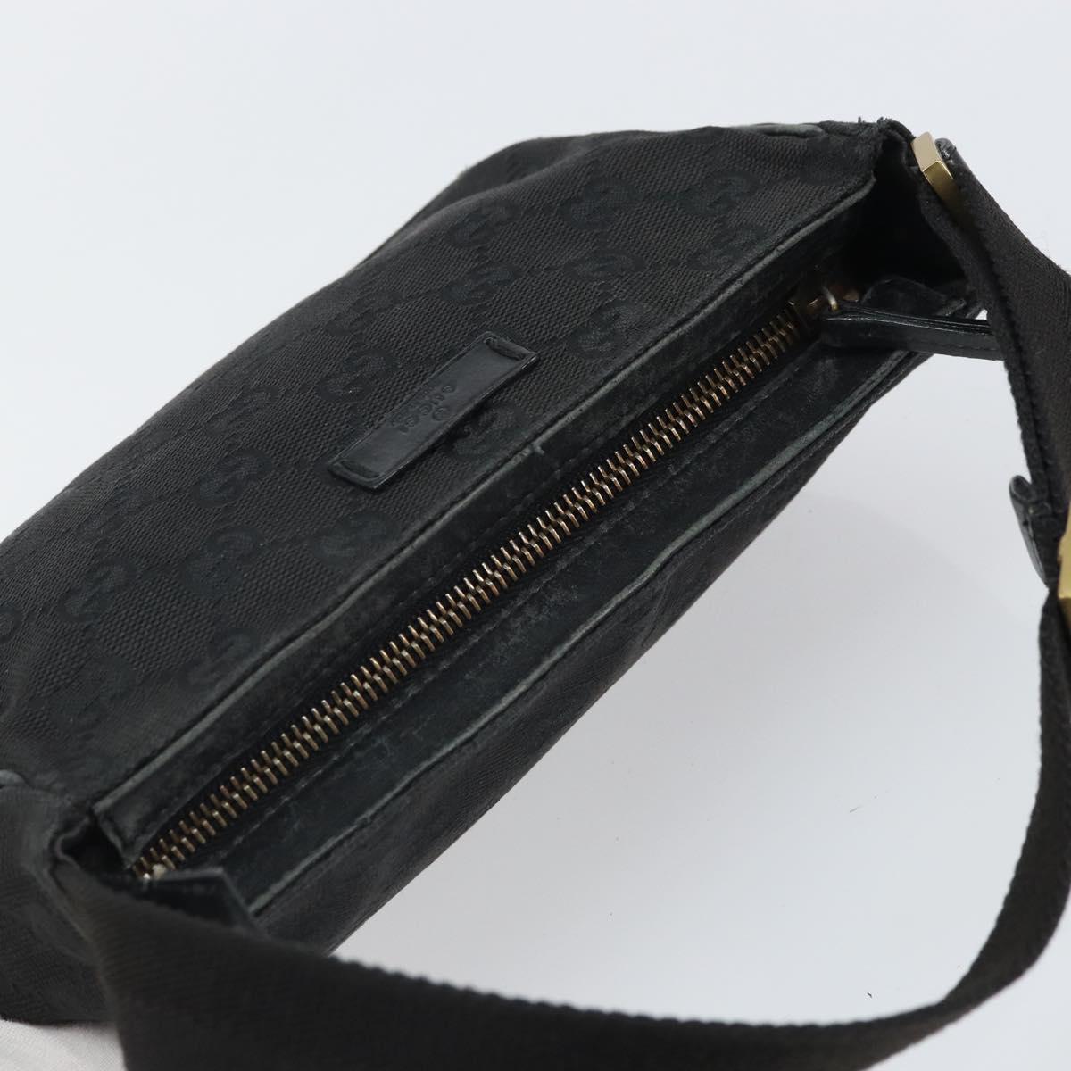 GUCCI GG Canvas Hand Bag Black 106644 Auth 166729