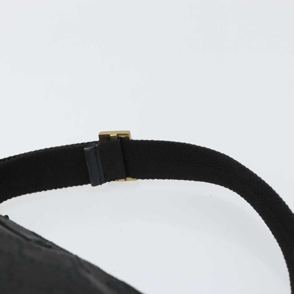 GUCCI GG Canvas Hand Bag Black 106644 Auth 166729