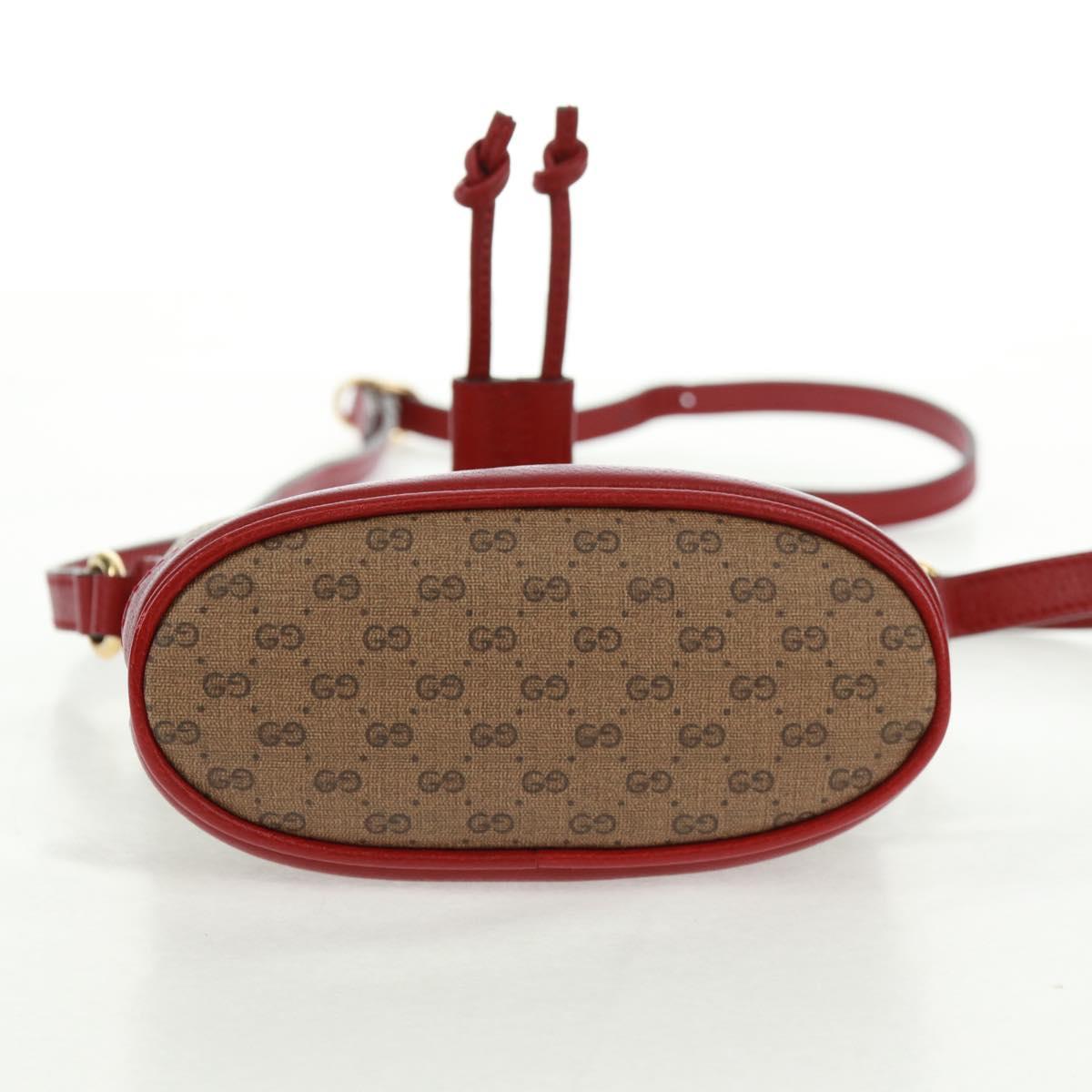 GUCCI Micro GG Supreme Doraemon collaboration Bag PVC Beige 647801 Auth 166733SAM