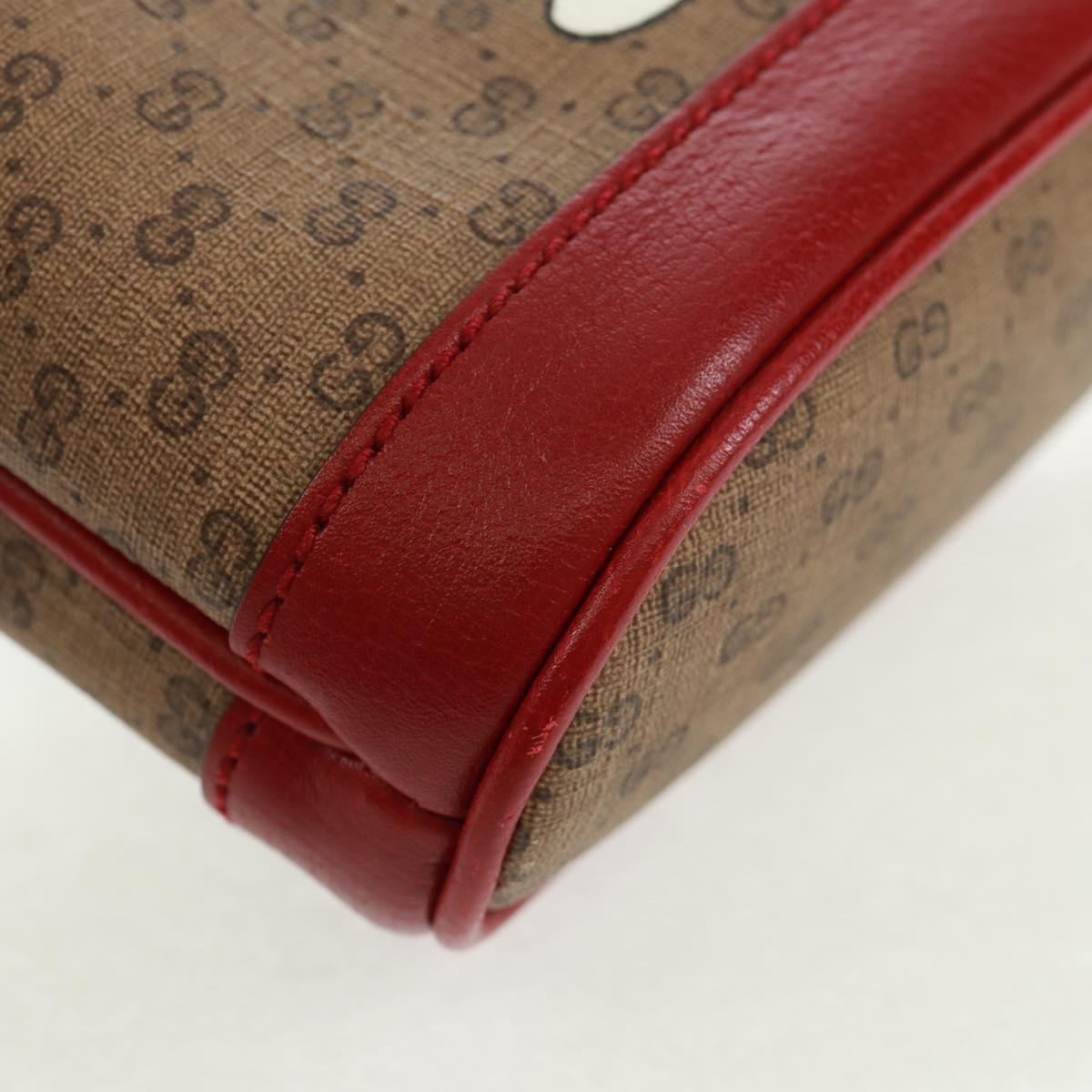 GUCCI Micro GG Supreme Doraemon collaboration Bag PVC Beige 647801 Auth 166733SAM