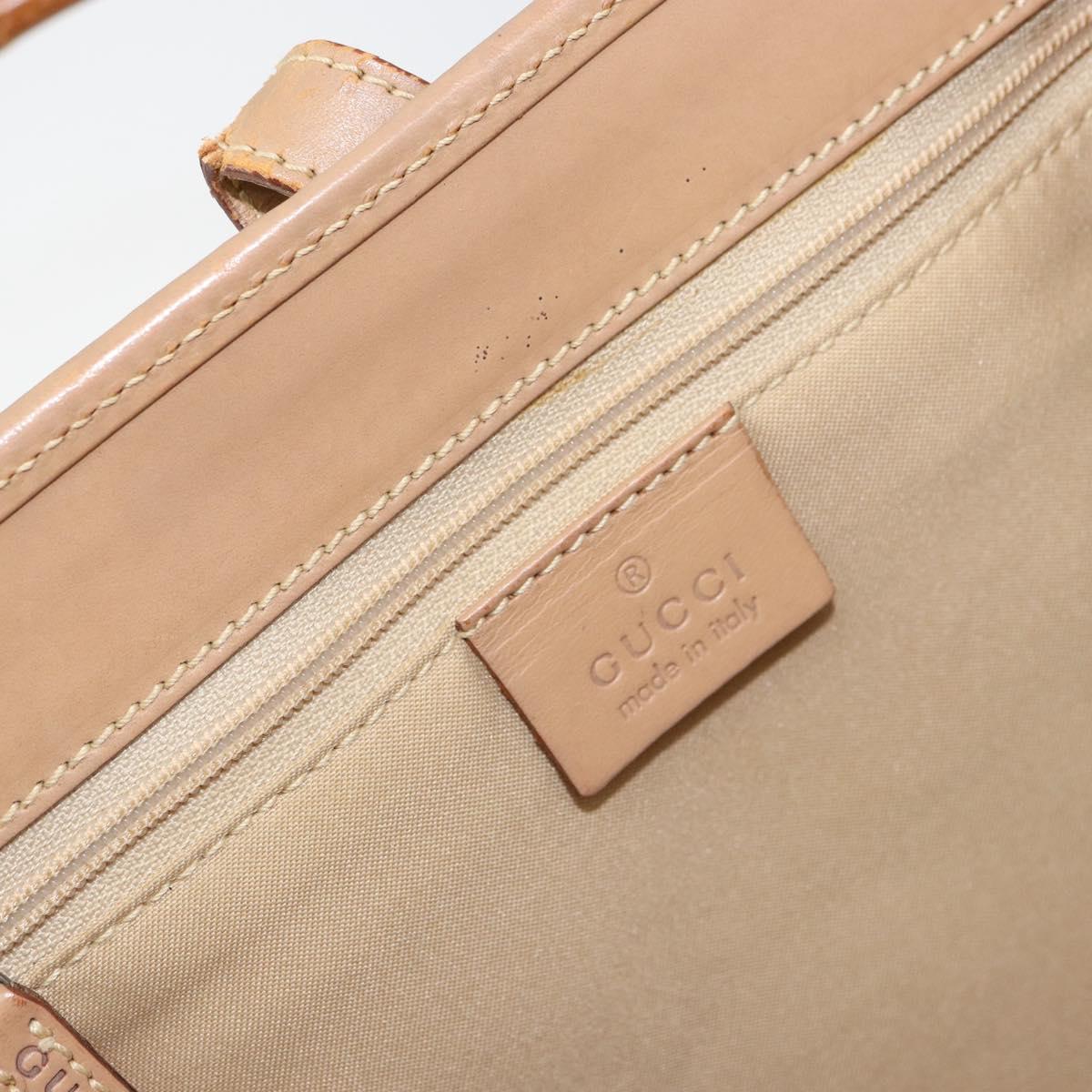 GUCCI Jackie GG Canvas Hand Bag Yellow Silver 002 1065 Auth 166737