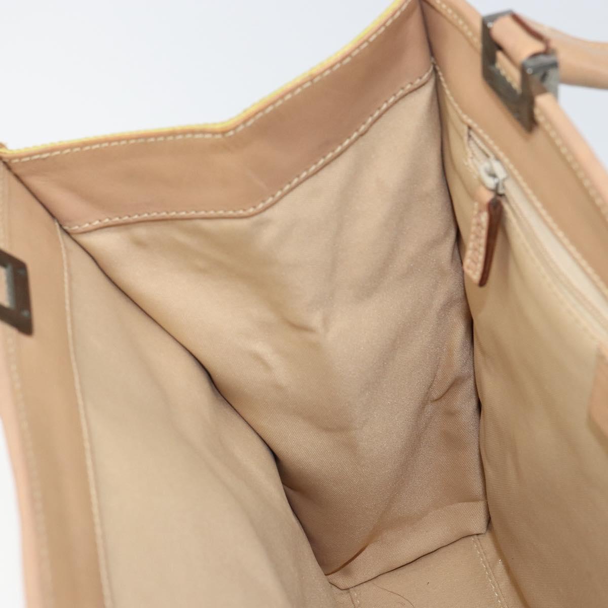 GUCCI Jackie GG Canvas Hand Bag Yellow Silver 002 1065 Auth 166737