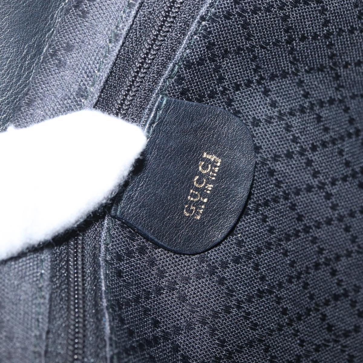 GUCCI Bamboo Backpack Leather Black Gold 003 2058 0016 Auth 166739
