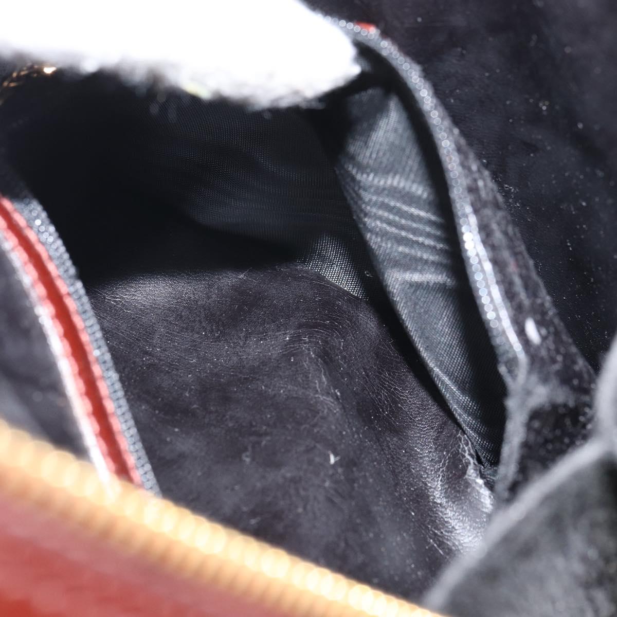 GUCCI Bamboo Backpack Patent leather Brown Gold 003 3444 0127 Auth 166740