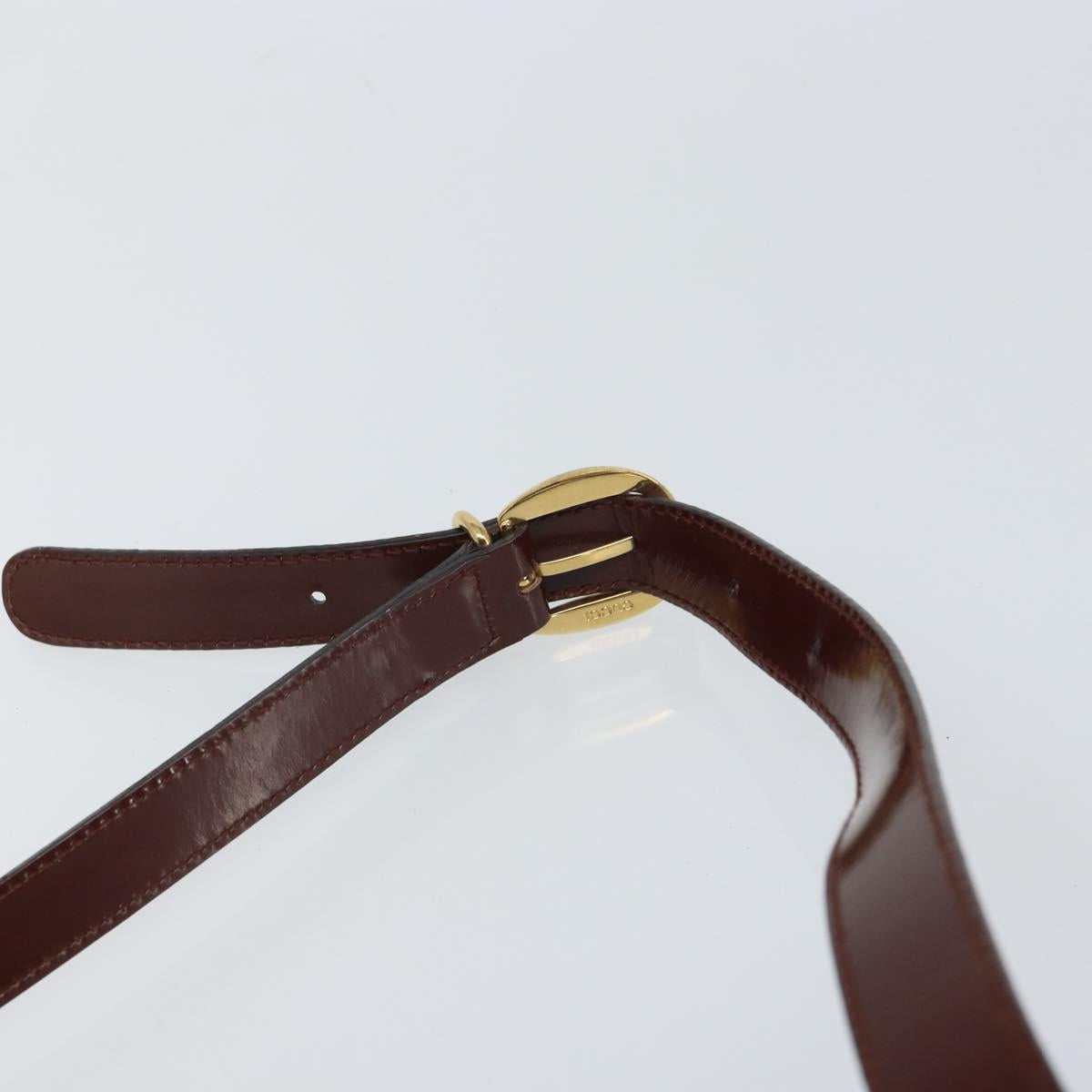 GUCCI Bamboo Backpack Patent leather Brown Gold 003 3444 0127 Auth 166740