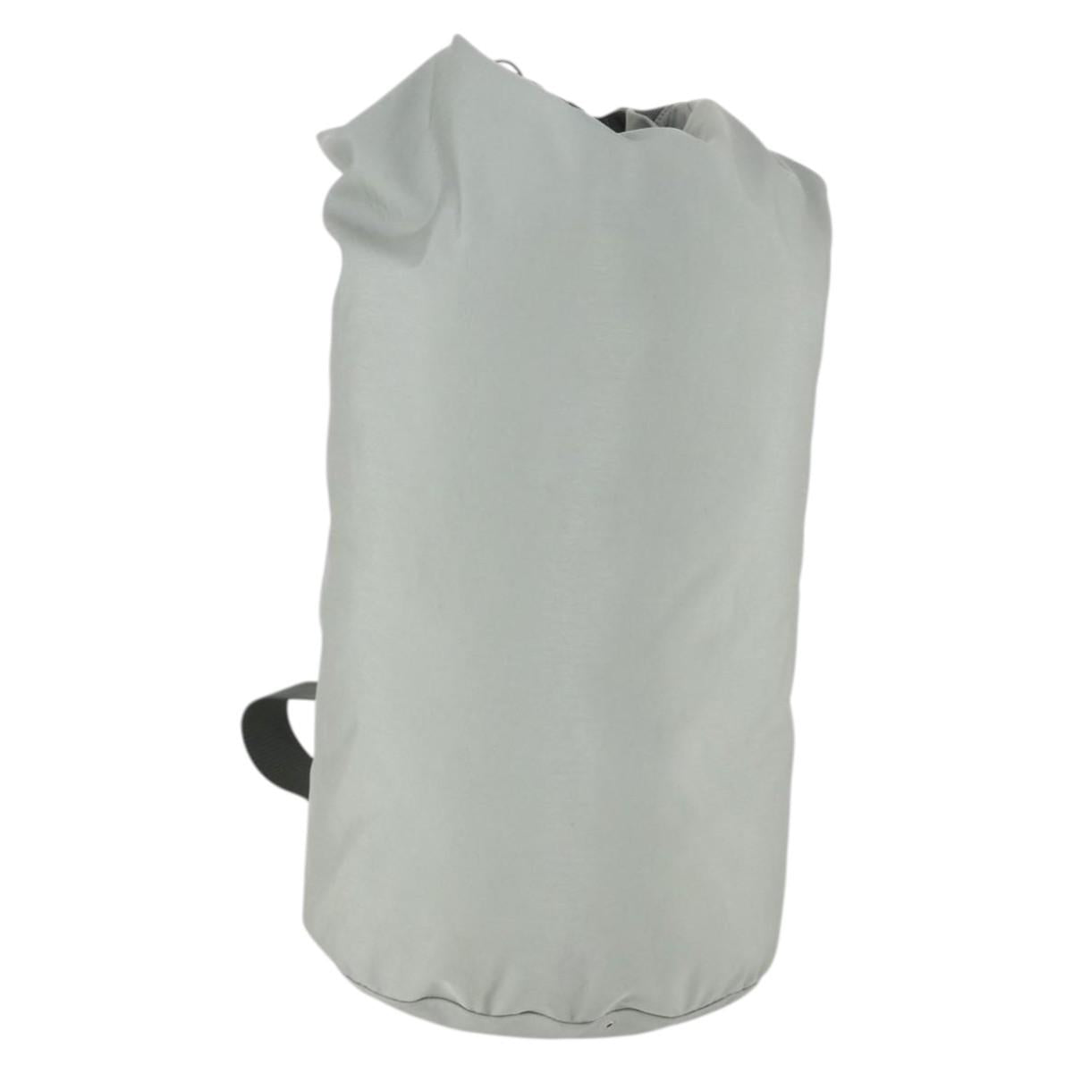 PRADA Sports Shoulder Bag Canvas Gray Silver Auth 166758