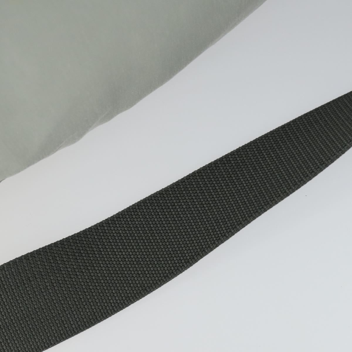 PRADA Sports Shoulder Bag Canvas Gray Silver Auth 166758