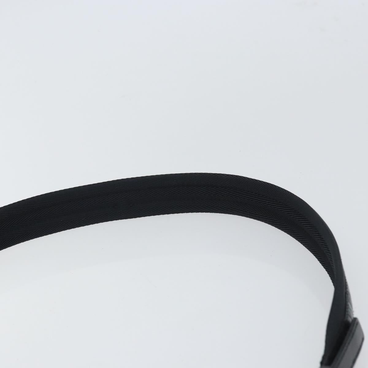 PRADA Shoulder Bag Nylon Khaki Silver Auth 166760