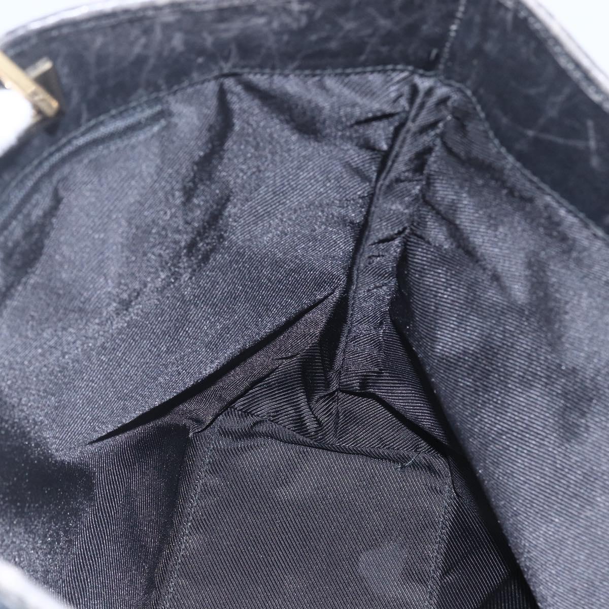GUCCI GG Canvas Tote Bag Black Gold 002 1098 1705 Auth 166765