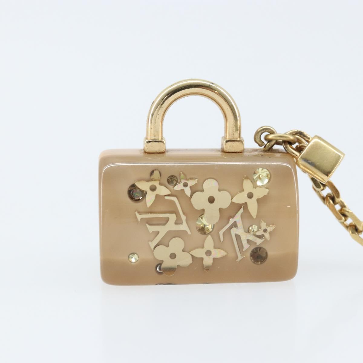LOUIS VUITTON Porte Cles Speedy Unclusion Charm Gold Tone M65416 LV Auth 166827V