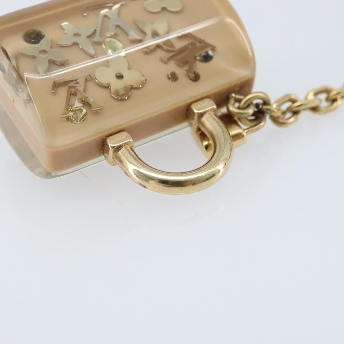 LOUIS VUITTON Porte Cles Speedy Unclusion Charm Gold Tone M65416 LV Auth 166827V