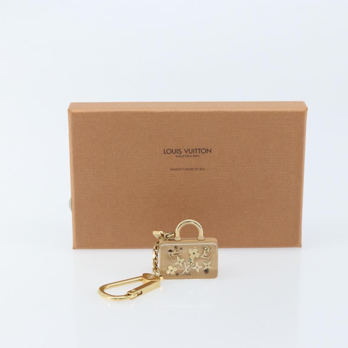 LOUIS VUITTON Porte Cles Speedy Unclusion Charm Gold Tone M65416 LV Auth 166827V