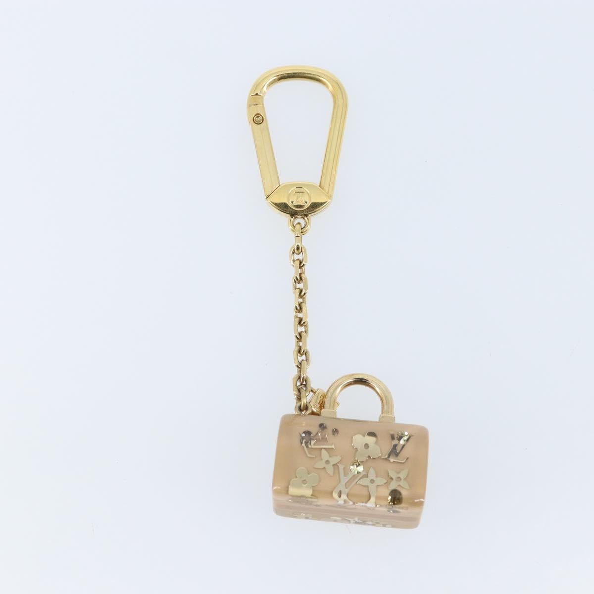 LOUIS VUITTON Porte Cles Speedy Unclusion Charm Gold Tone M65416 LV Auth 166827V